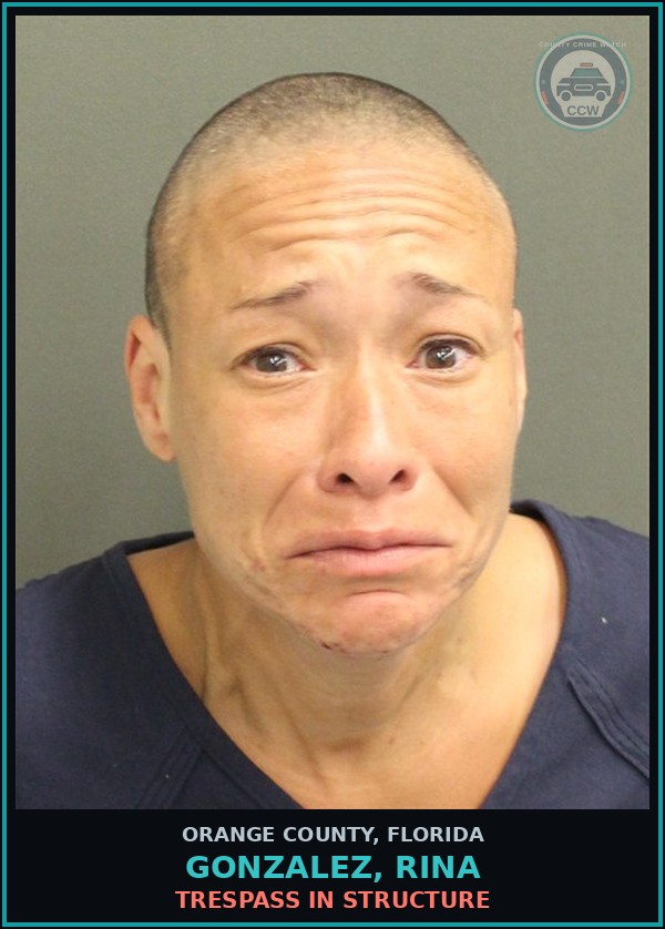 Booking mugshot of GONZALEZ, RINA in Orange County