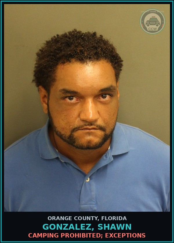 Booking mugshot of GONZALEZ, SHAWN in Orange County