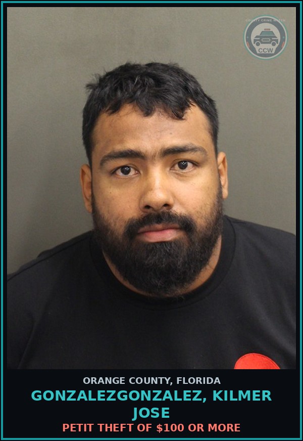 Booking mugshot of GONZALEZGONZALEZ, KILMER JOSE in Orange County