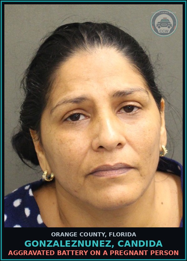 Booking mugshot of GONZALEZNUNEZ, CANDIDA in Orange County