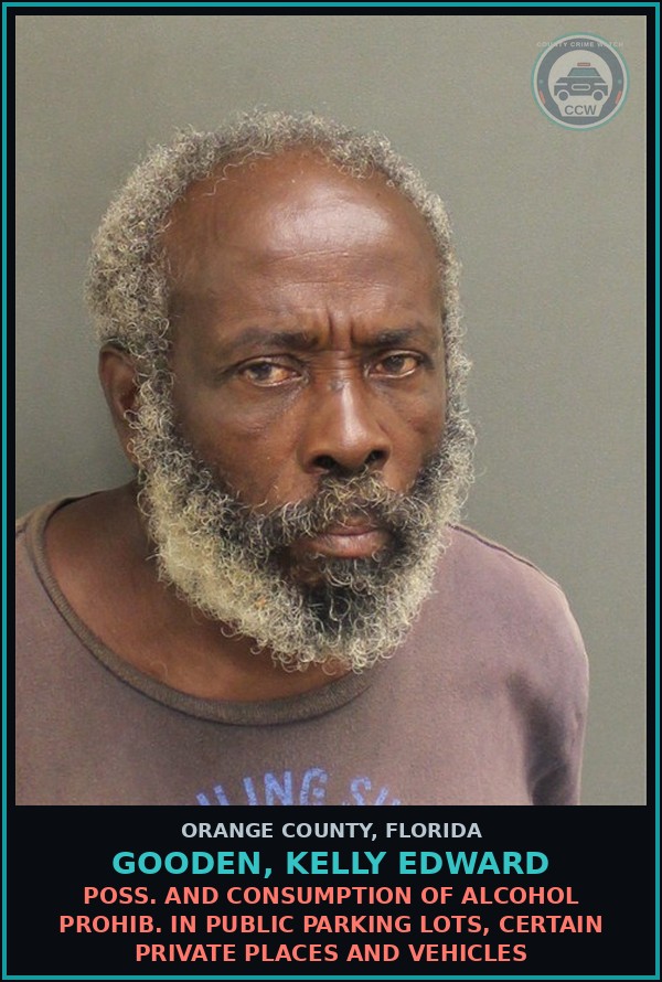 Booking mugshot of GOODEN, KELLY EDWARD in Orange County