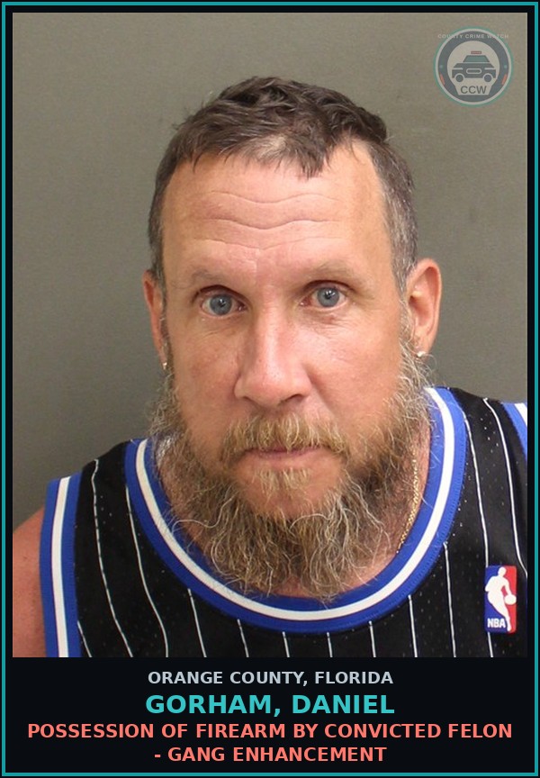 Booking mugshot of GORHAM, DANIEL in Orange County