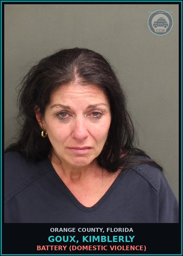 Booking mugshot of GOUX, KIMBLERLY in Orange County
