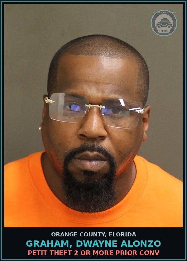 Booking mugshot of GRAHAM, DWAYNE ALONZO in Orange County