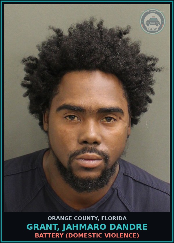 Booking mugshot of GRANT, JAHMARO DANDRE in Orange County