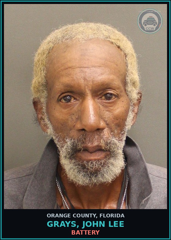 Booking mugshot of GRAYS, JOHN LEE in Orange County