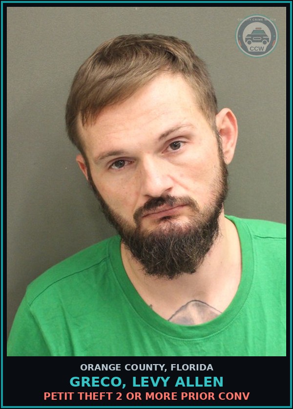 Booking mugshot of GRECO, LEVY ALLEN in Orange County