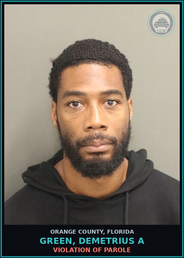Booking mugshot of GREEN, DEMETRIUS A in Orange County