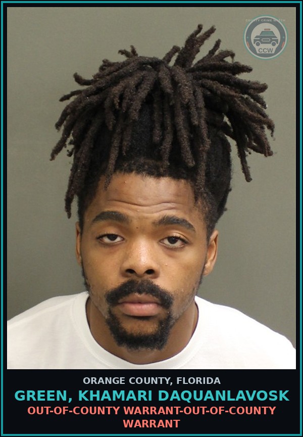 Booking mugshot of GREEN, KHAMARI DAQUANLAVOSK in Orange County