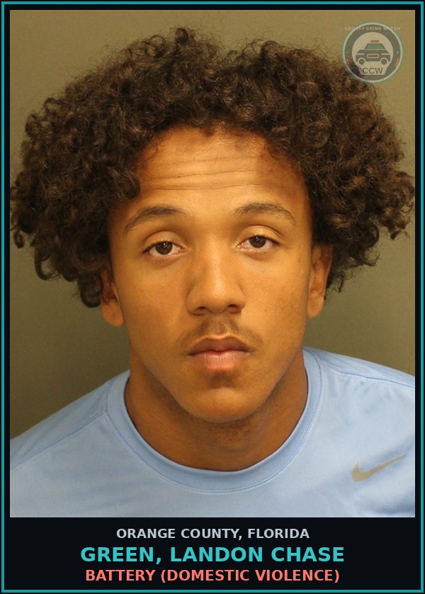 Booking mugshot of GREEN, LANDON CHASE in Orange County