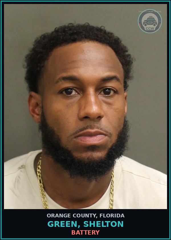 Booking mugshot of GREEN, SHELTON in Orange County