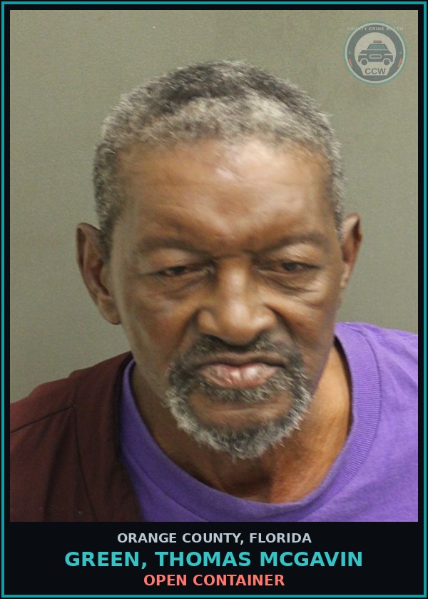 Booking mugshot of GREEN, THOMAS MCGAVIN in Orange County