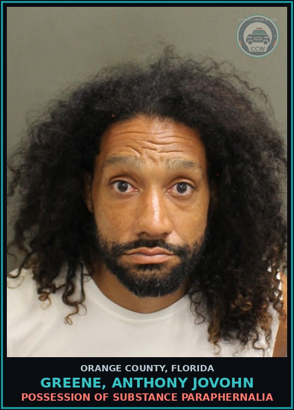 Booking mugshot of GREENE, ANTHONY JOVOHN in Orange County