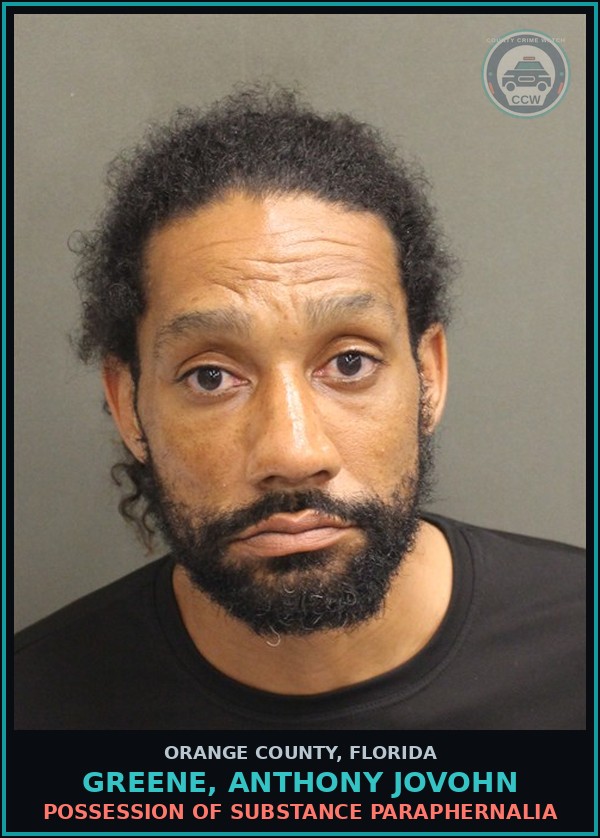 Booking mugshot of GREENE, ANTHONY JOVOHN in Orange County