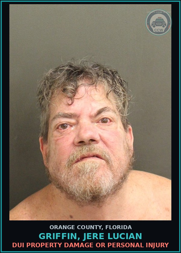 Booking mugshot of GRIFFIN, JERE LUCIAN in Orange County