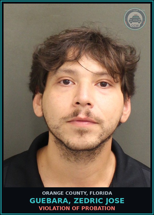 Booking mugshot of GUEBARA, ZEDRIC JOSE in Orange County