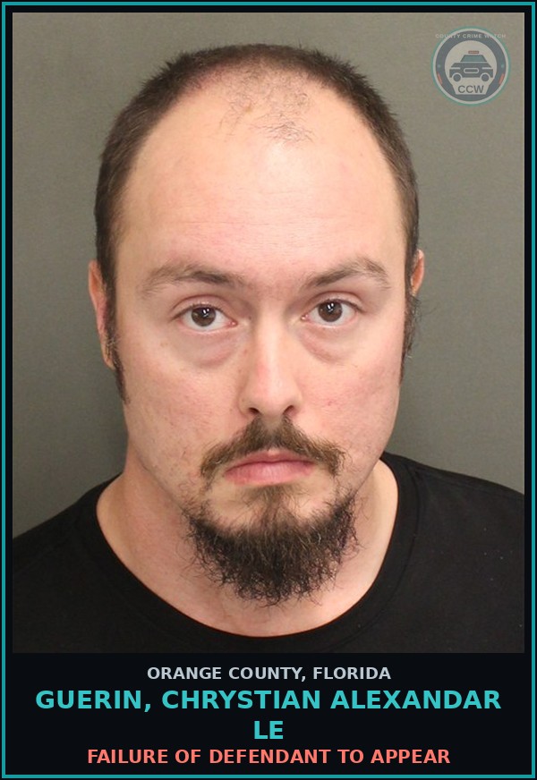 Booking mugshot of GUERIN, CHRYSTIAN ALEXANDAR LE in Orange County
