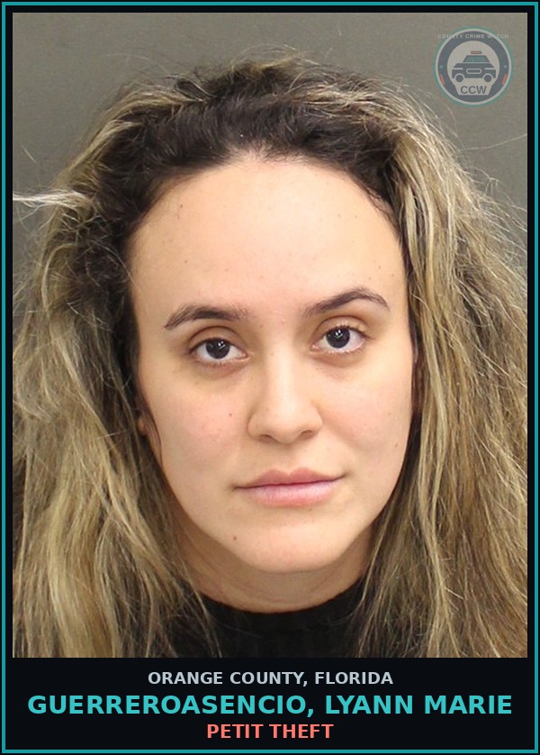 Booking mugshot of GUERREROASENCIO, LYANN MARIE in Orange County