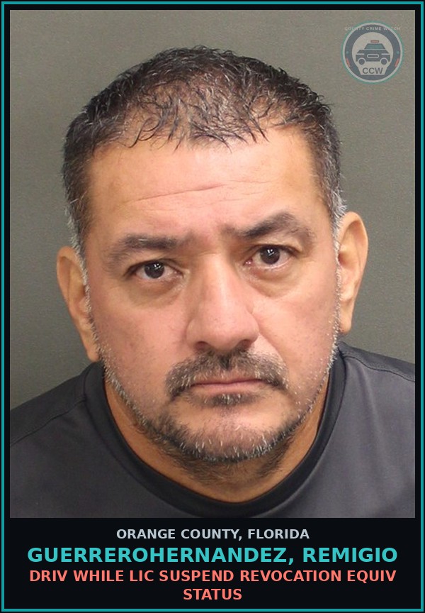 Booking mugshot of GUERREROHERNANDEZ, REMIGIO in Orange County