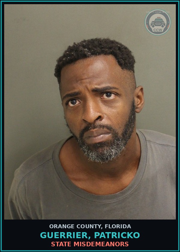 Booking mugshot of GUERRIER, PATRICKO in Orange County