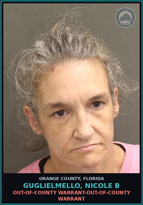 Booking mugshot of GUGLIELMELLO, NICOLE B in Orange County