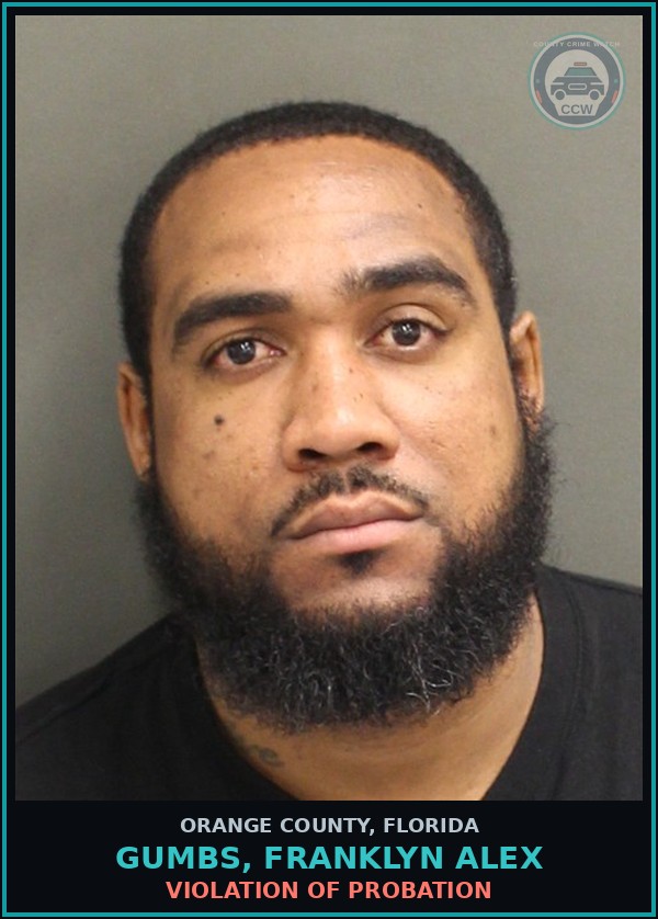 Booking mugshot of GUMBS, FRANKLYN ALEX in Orange County