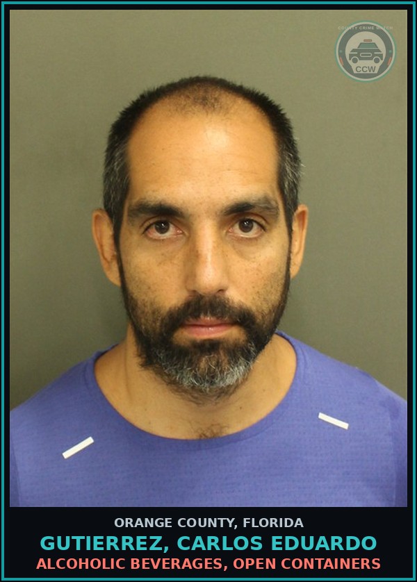 Booking mugshot of GUTIERREZ, CARLOS EDUARDO in Orange County