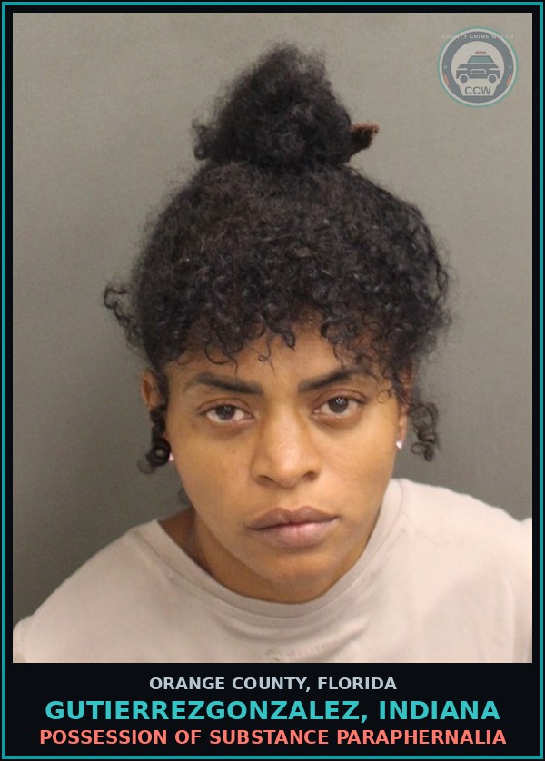 Booking mugshot of GUTIERREZGONZALEZ, INDIANA in Orange County
