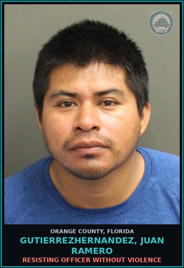 Booking mugshot of GUTIERREZHERNANDEZ, JUAN RAMERO in Orange County