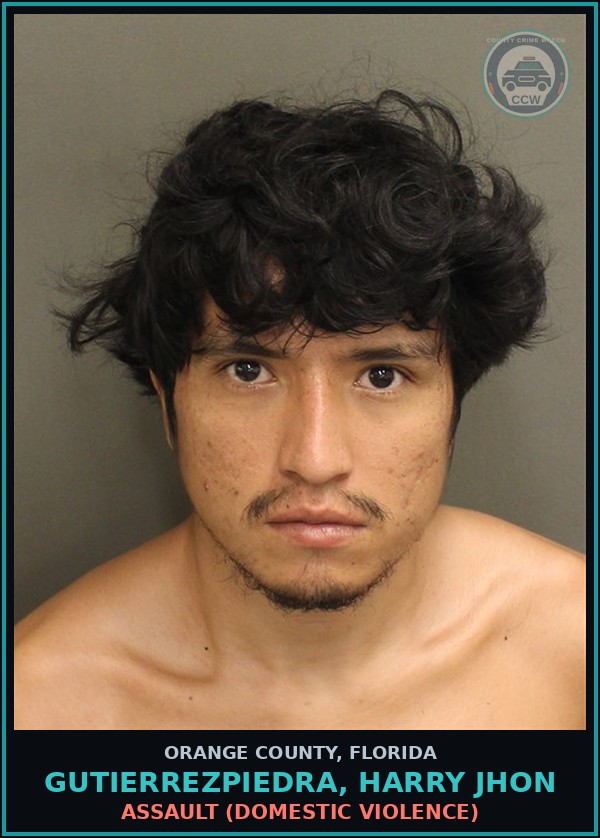 Booking mugshot of GUTIERREZPIEDRA, HARRY JHON in Orange County