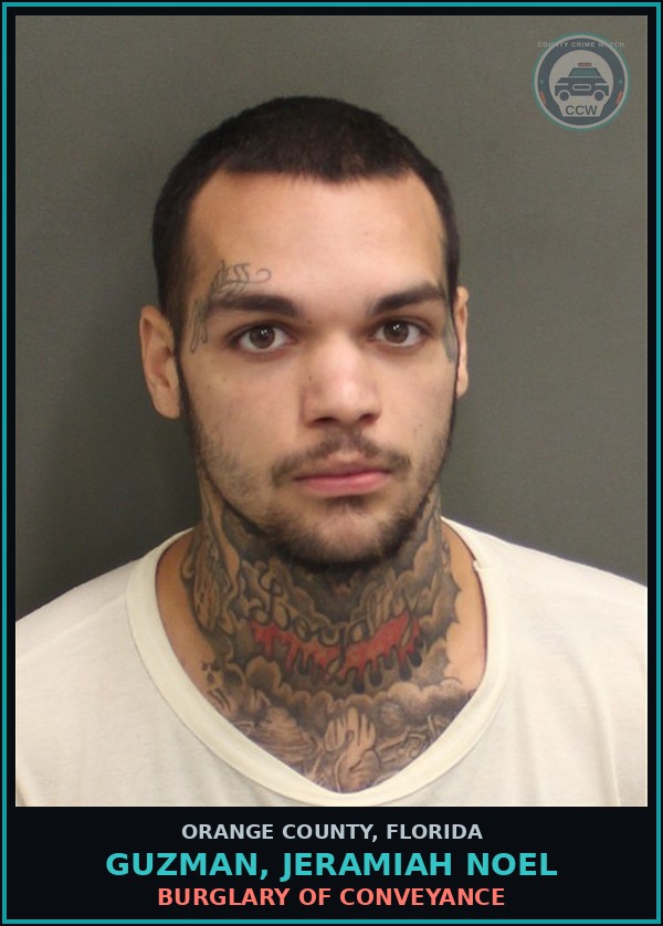 Booking mugshot of GUZMAN, JERAMIAH NOEL in Orange County