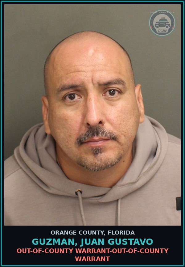 Booking mugshot of GUZMAN, JUAN GUSTAVO in Orange County