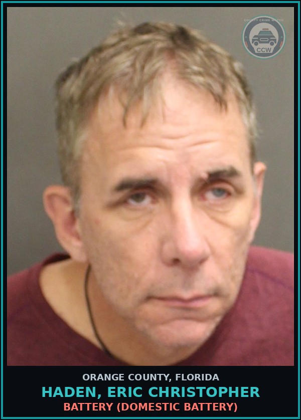 Booking mugshot of HADEN, ERIC CHRISTOPHER in Orange County