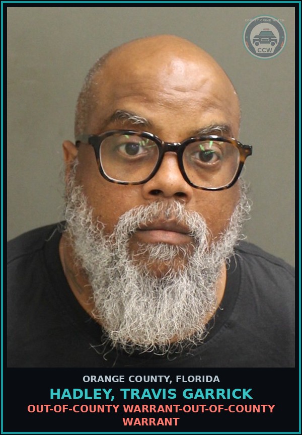 Booking mugshot of HADLEY, TRAVIS GARRICK in Orange County