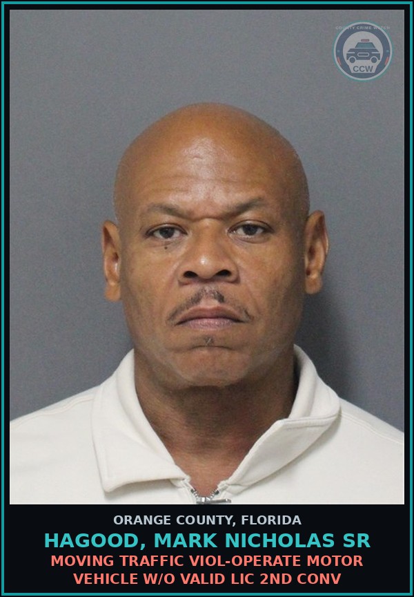 Booking mugshot of HAGOOD, MARK NICHOLAS SR in Orange County