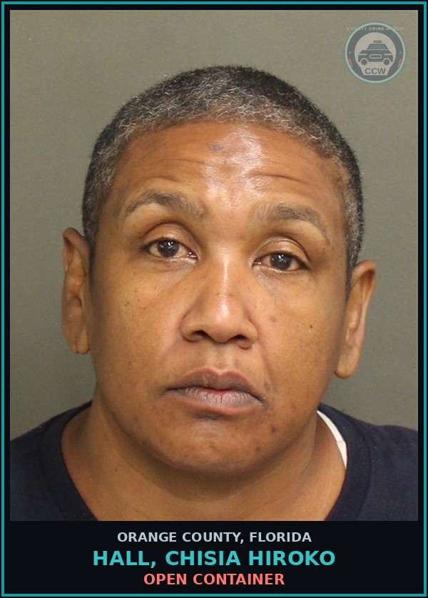 Booking mugshot of HALL, CHISIA HIROKO in Orange County