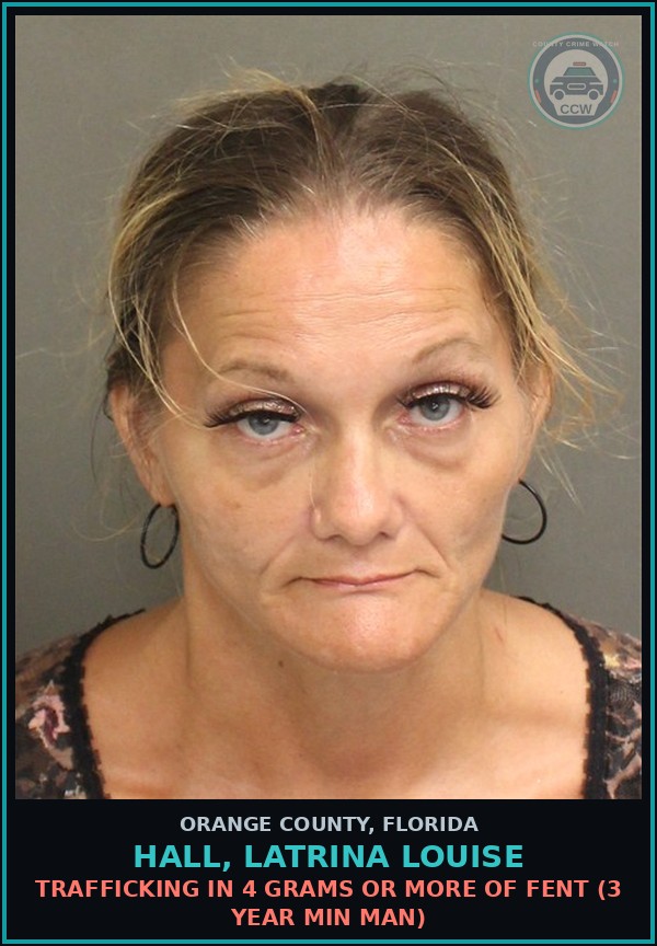 Booking mugshot of HALL, LATRINA LOUISE in Orange County