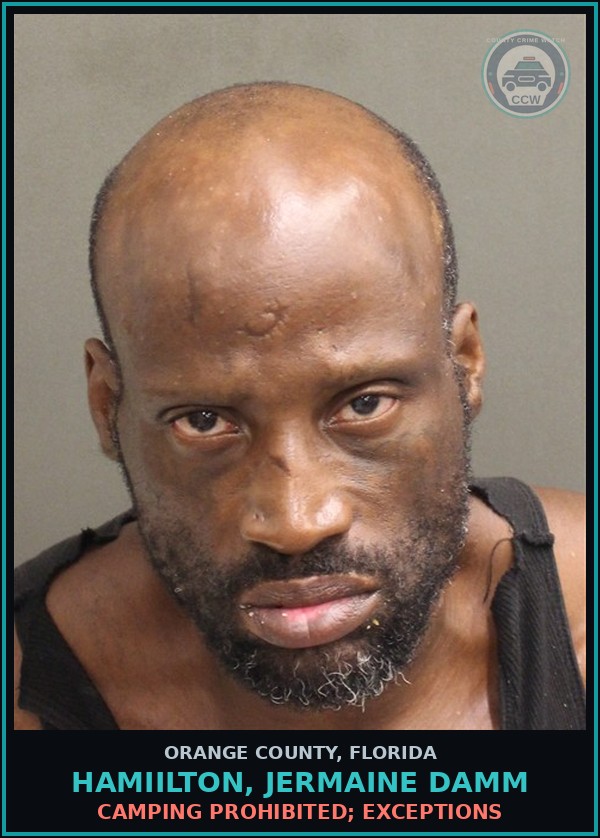 Booking mugshot of HAMIILTON, JERMAINE DAMM in Orange County