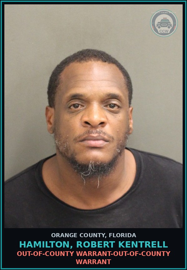 Booking mugshot of HAMILTON, ROBERT KENTRELL in Orange County