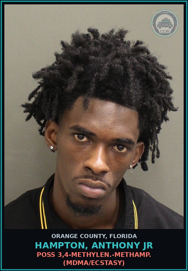 Booking mugshot of HAMPTON, ANTHONY JR in Orange County