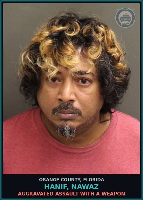 Booking mugshot of HANIF, NAWAZ in Orange County
