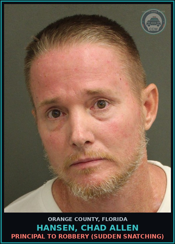 Booking mugshot of HANSEN, CHAD ALLEN in Orange County
