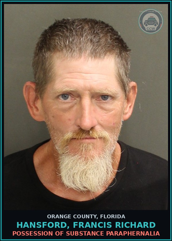 Booking mugshot of HANSFORD, FRANCIS RICHARD in Orange County