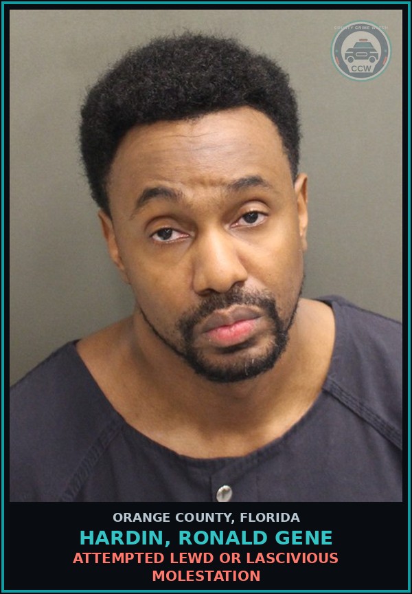 Booking mugshot of HARDIN, RONALD GENE in Orange County