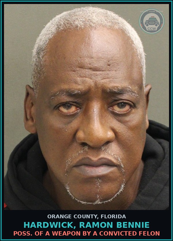 Booking mugshot of HARDWICK, RAMON BENNIE in Orange County