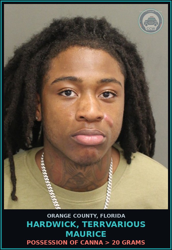 Booking mugshot of HARDWICK, TERRVARIOUS MAURICE in Orange County