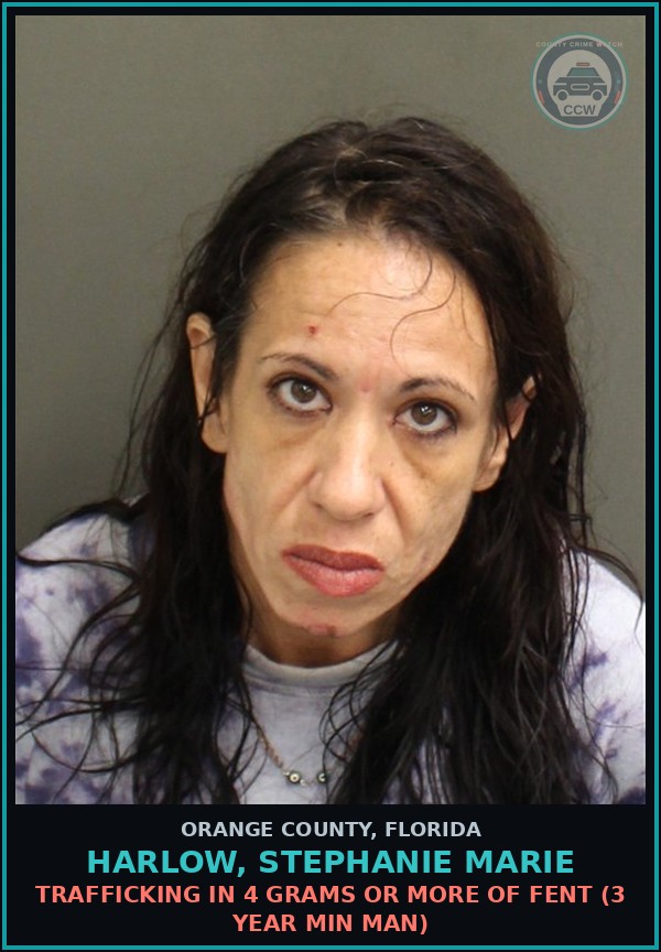 Booking mugshot of HARLOW, STEPHANIE MARIE in Orange County