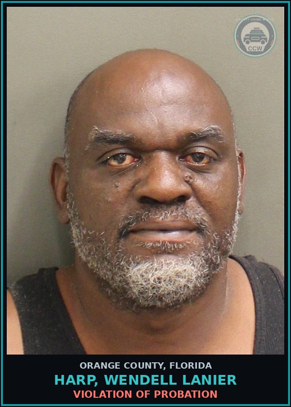 Booking mugshot of HARP, WENDELL LANIER in Orange County