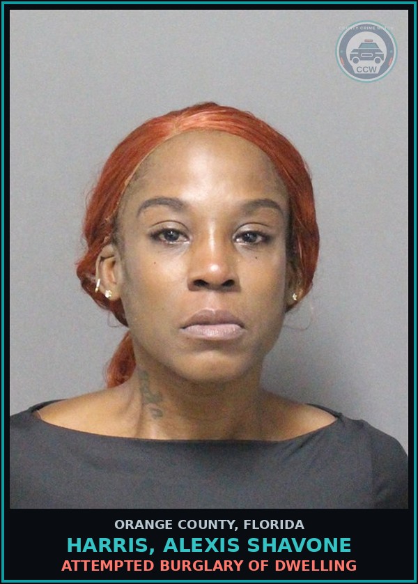 Booking mugshot of HARRIS, ALEXIS SHAVONE in Orange County
