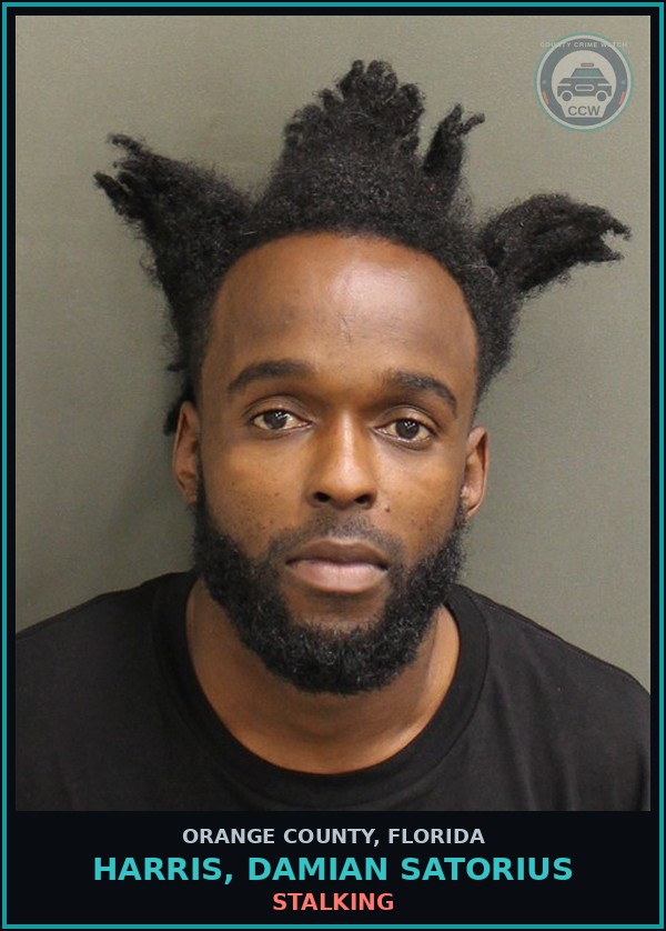 Booking mugshot of HARRIS, DAMIAN SATORIUS in Orange County